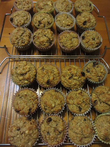 2 dozen apple muffins