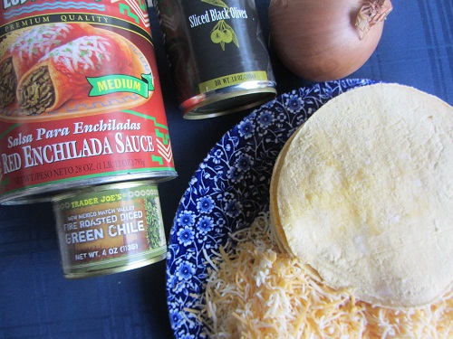 Ingredients for Stacked Enchilada Recipe