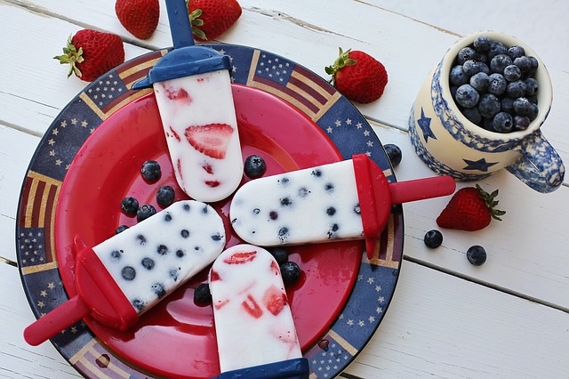 Fourth of July popsicles