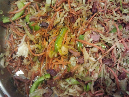 Ham and Cabbage Stir Fry Recipe from Healthy Diet Habits