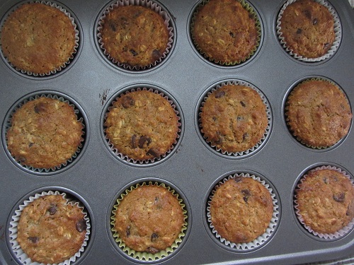 Oatmeal Muffins Done Pan