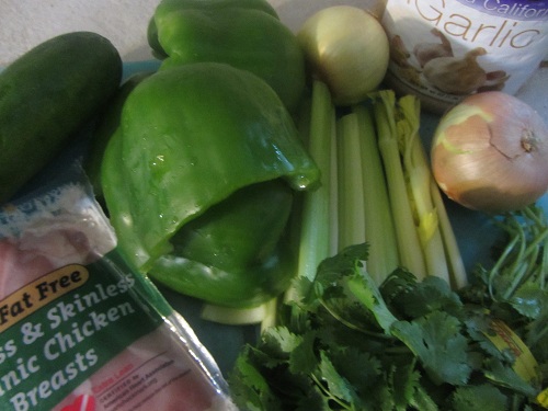 Ingredients in Chicken and Zucchini Stir Fry