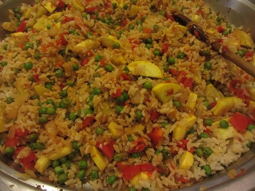 Leftover Ham Meal Ideas from Healthy Diet Habits - Ham and Vegetable Fried Rice