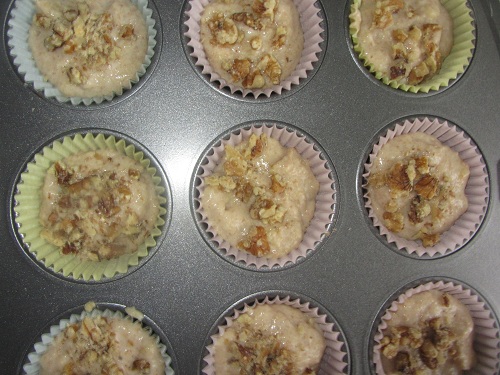 Healthy Banana Muffins ready for baking