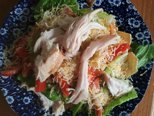 Rotisserie Chicken Spinach Salad