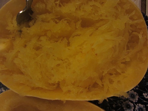 Removing Spaghetti Squash