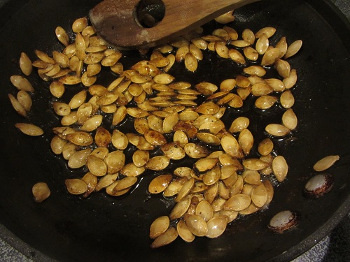 Spaghetti squash seeds browning