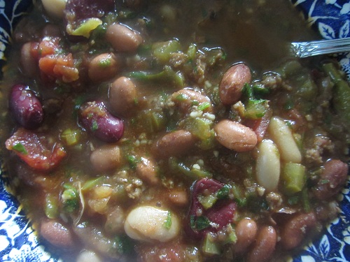 Healthy Vegetarian Mixed Bean Soup Recipe by Healthy Diet Habits