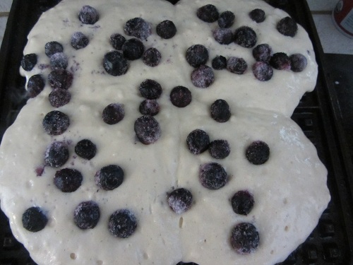 Blueberry waffles
