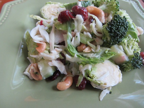 Brussels Sprouts Salad Up Close