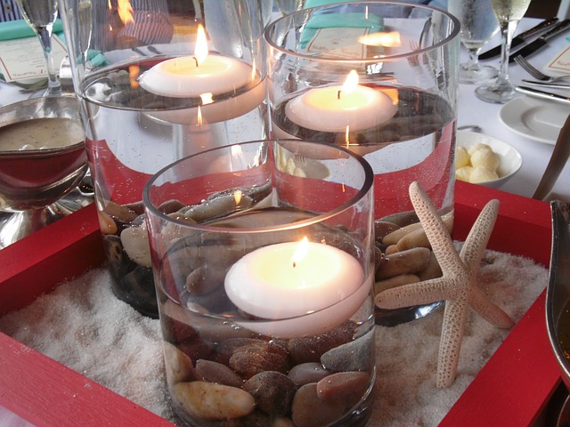 Candles Table Setting