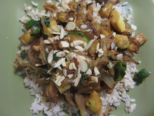 Chicken Zucchini stir fry