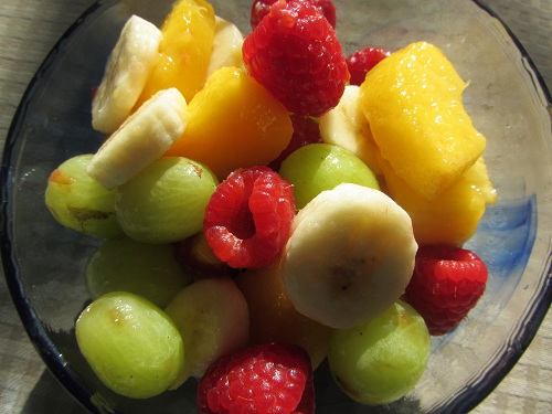 Berries, Bananas, Grapes and Mango Salad