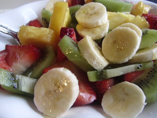 Fruit Salad Drizzled with Agave