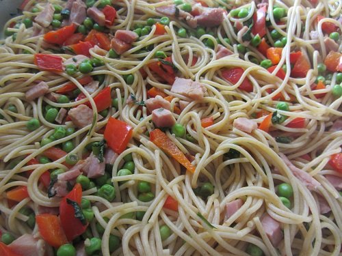 Tips for Easy Meals from Healthy Diet Habits - Ham Pasta Recipe!