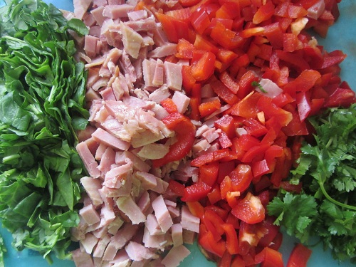 Ingredients for Simple Ham Pasta Recipe