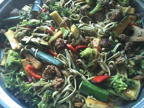 Sausage Veggie Pasta Recipe by Healthy Diet Habits